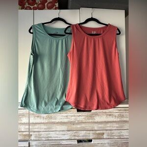 Bundle of 2 32 Degrees Ribbed Tank Tops - Mint and Coral